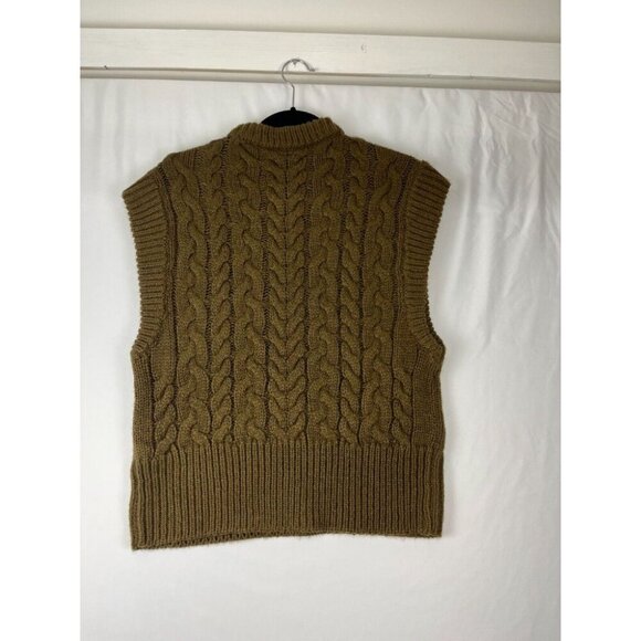 Cloth by Design Sweater Vest Womens Size S Cable-Knit Dark Academia - Picture 8 of 12